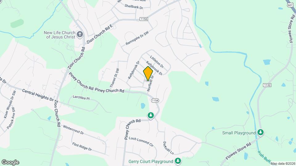 4476 Norfleet St Map and Location Details