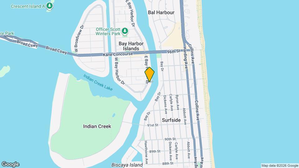 9201 E Bay Harbor Dr Map and Location Details