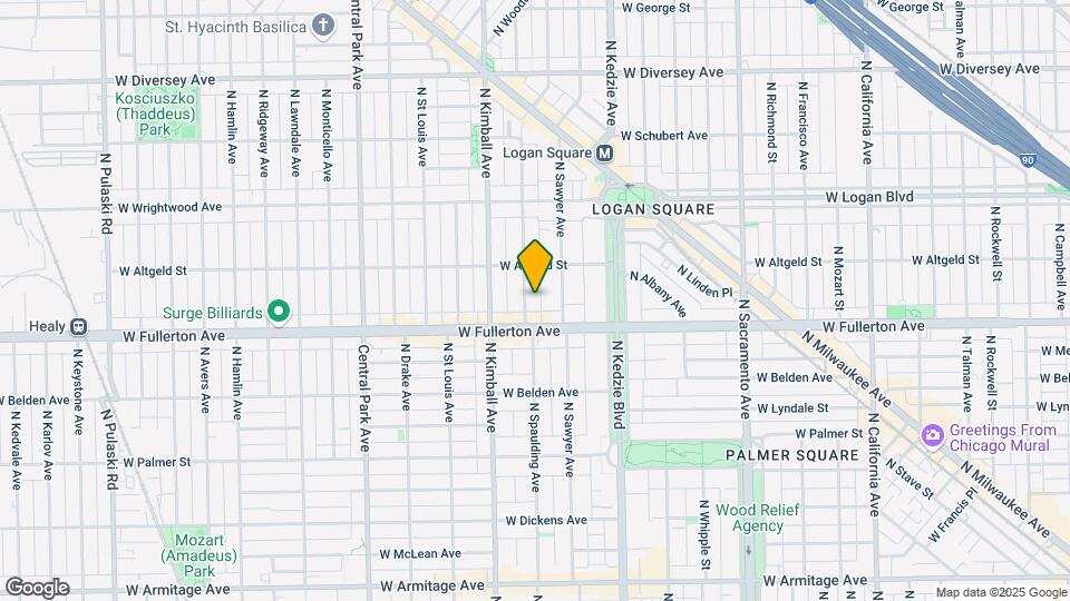 2423 N Spaulding Ave Map and Location Details