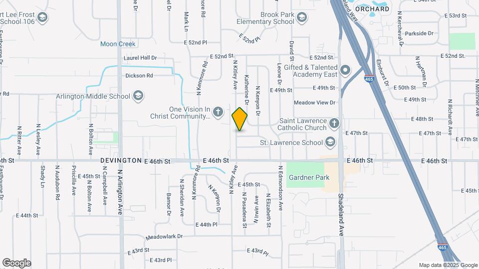 4701 N Kitley Ave Map and Location Details