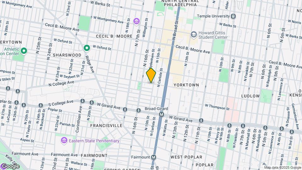 1336 N 15th St Map and Location Details