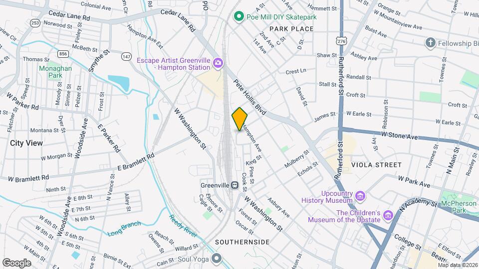 412 Hagood St Map and Location Details