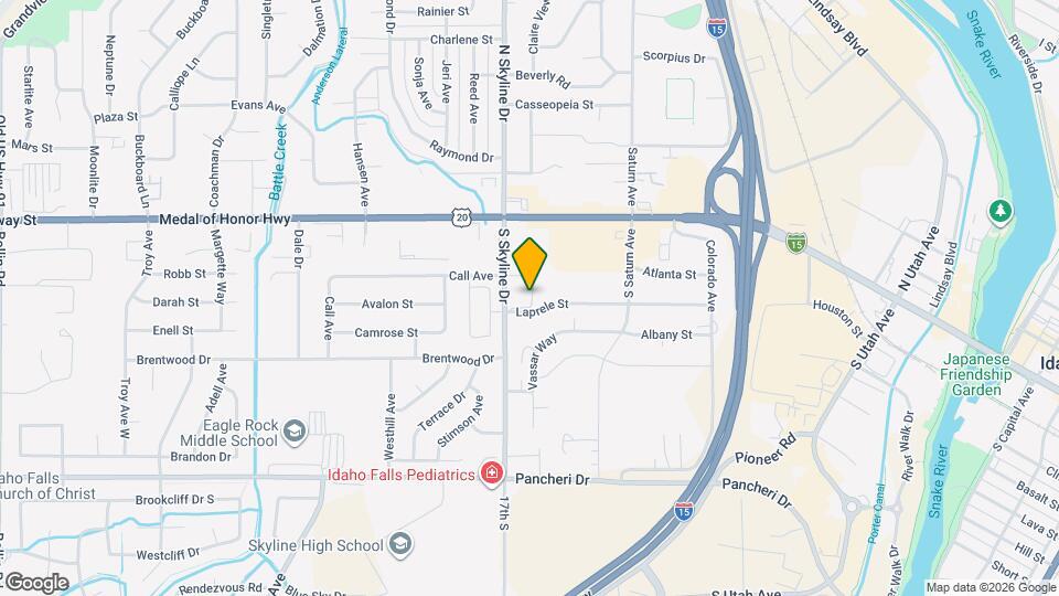 333 S Skyline Dr Map and Location Details