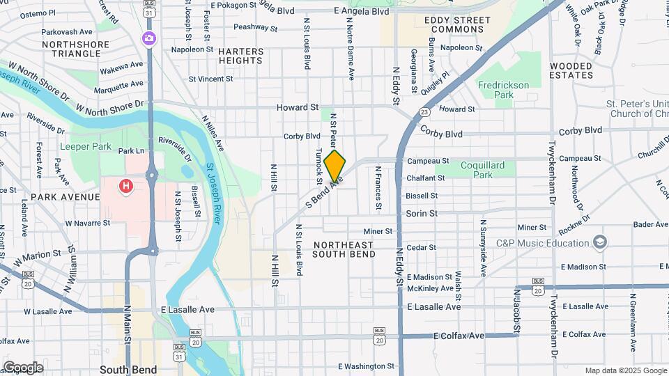 806 S Bend Ave Mapa y Detalles de la Ubicación