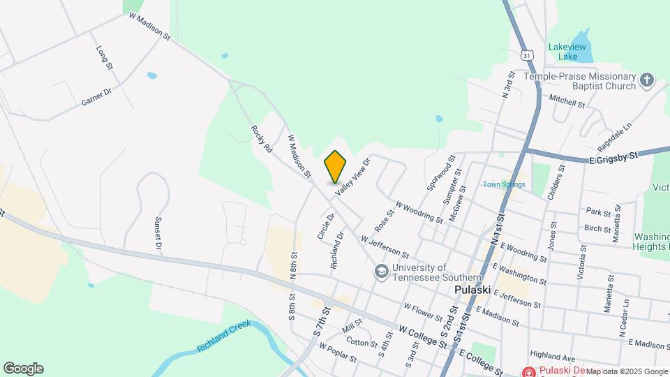 316 Valley View Dr Mapa y Detalles de la Ubicación