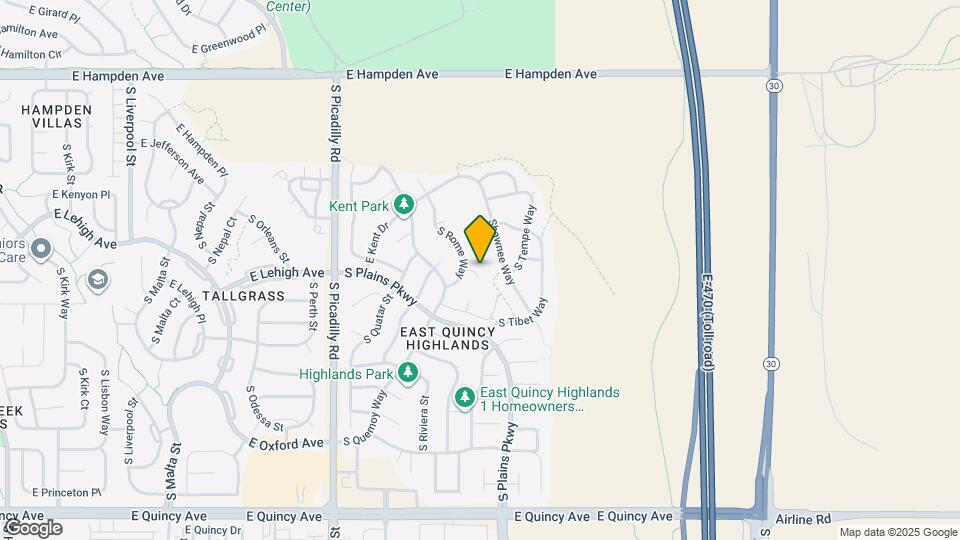 22149 E Milan Pl Map and Location Details