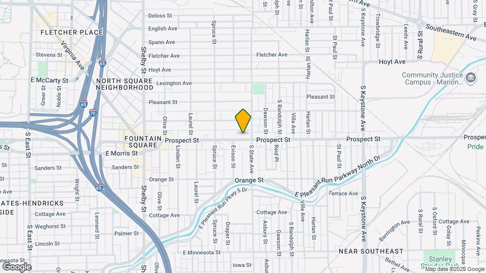 1622 Prospect St Map and Location Details