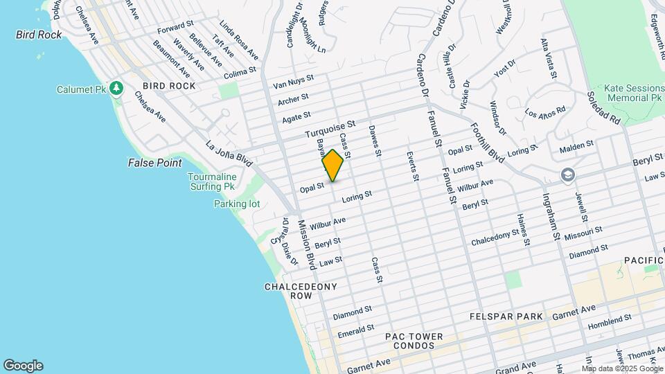 925-931 Opal St Map and Location Details