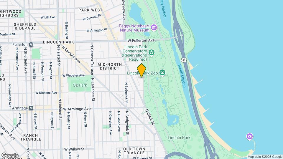 2144 N Lincoln Park W Map and Location Details
