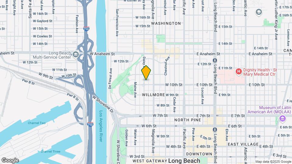 551 W 10th Map and Location Details