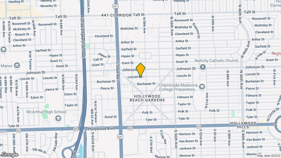 5816 Lincoln St Map and Location Details