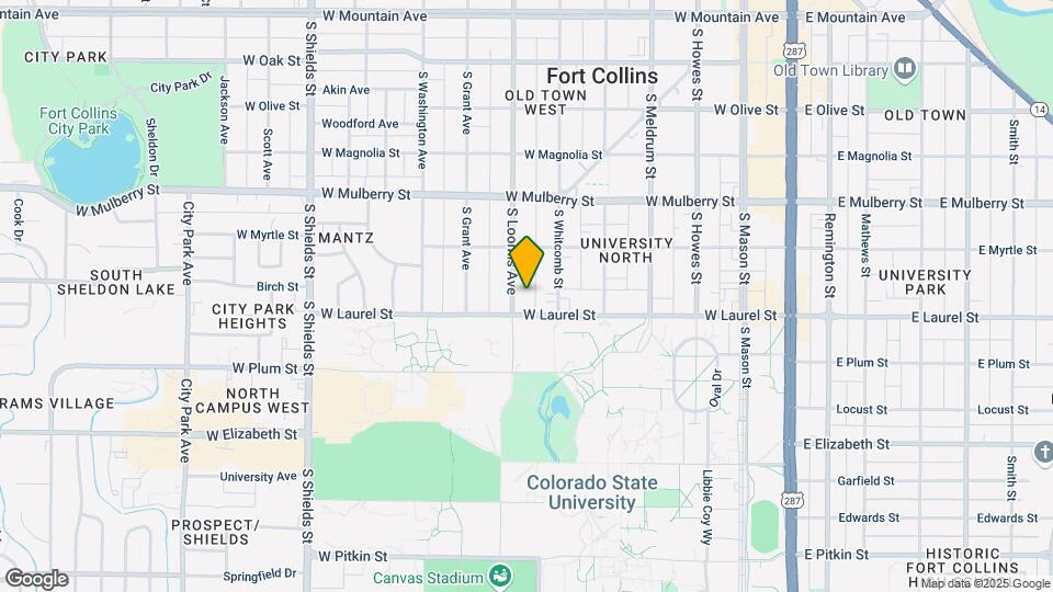 636 S Loomis Ave, Unit D Mapa y Detalles de la Ubicación