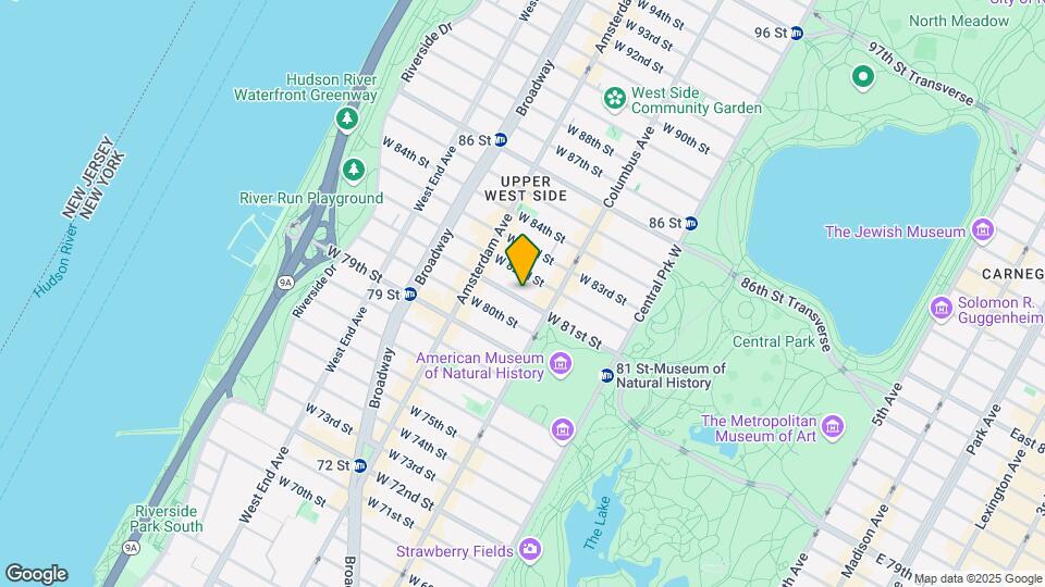 135 W 81st St Map and Location Details
