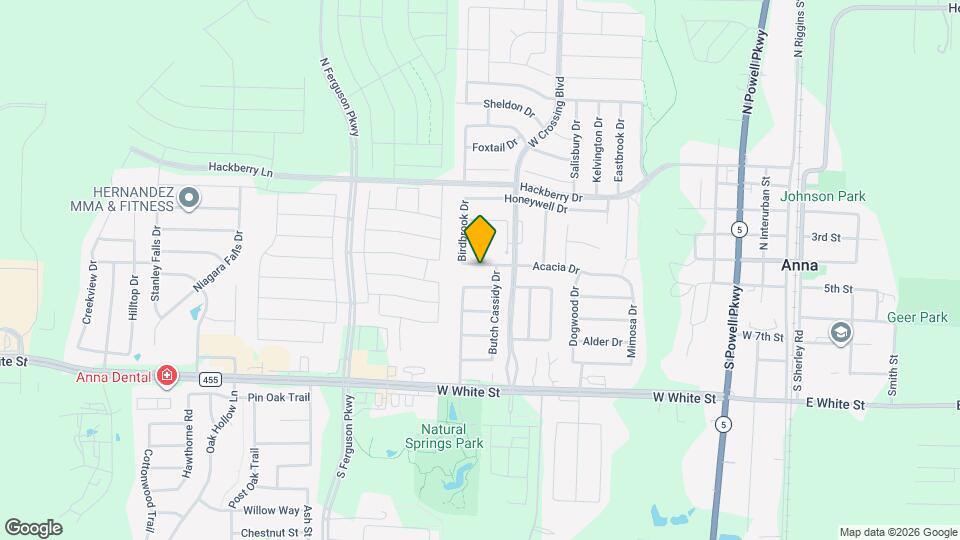 1117 Acacia Dr Map and Location Details