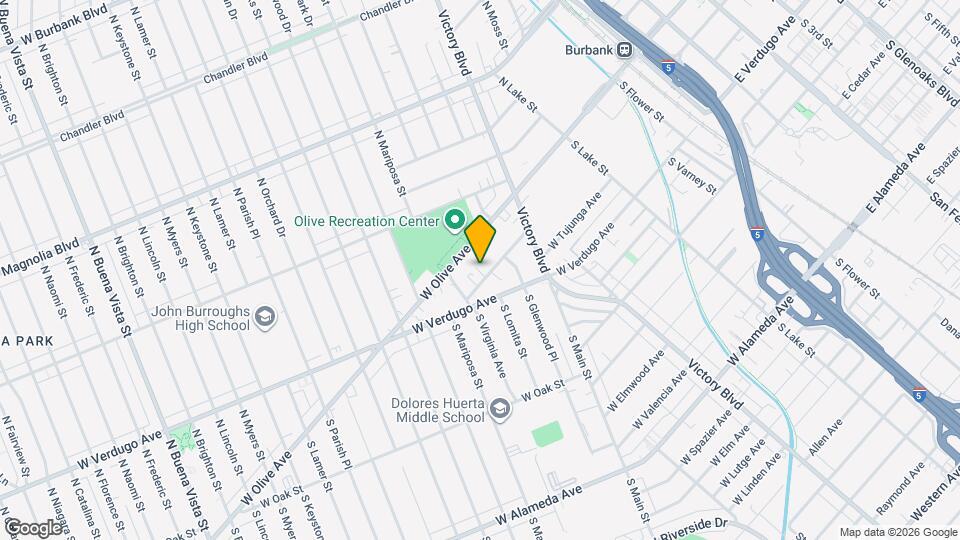 1103 W Angeleno Ave Mapa y Detalles de la Ubicación