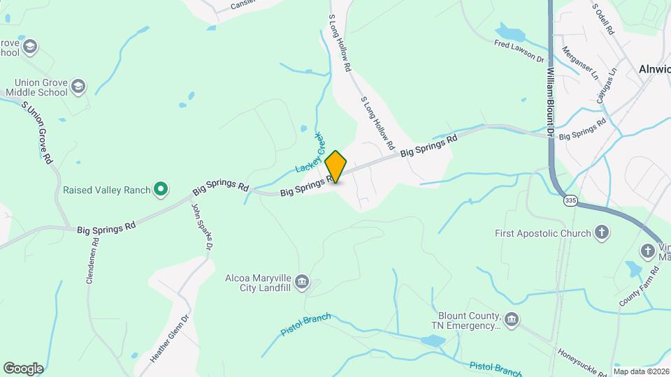 2743 Big Springs Rd Map and Location Details