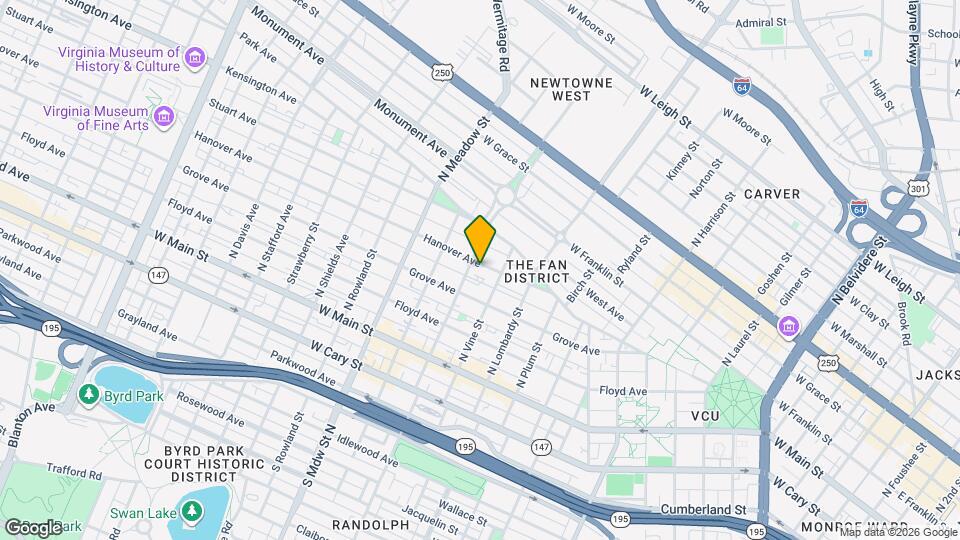 1719 Hanover Ave Map and Location Details