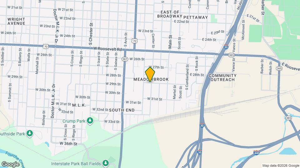 2900 Center St Map and Location Details