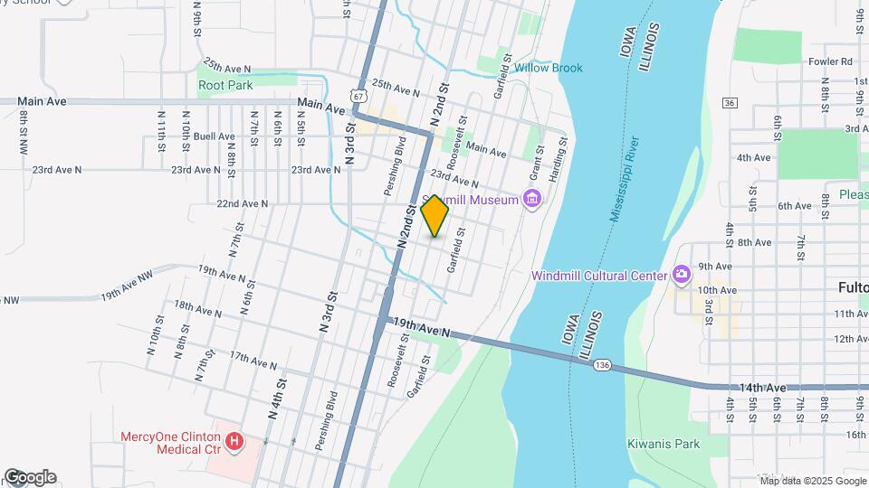 2109 Roosevelt St Map and Location Details