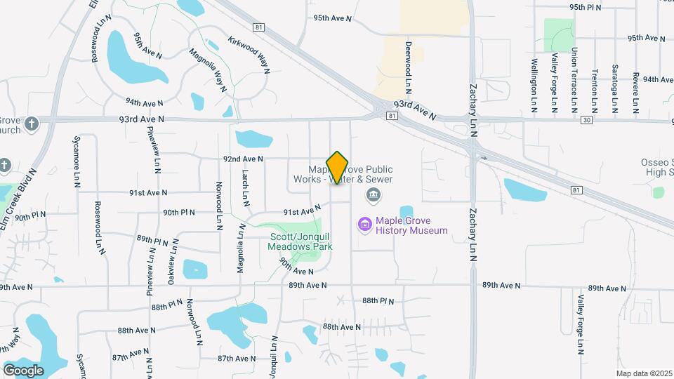 9124 Goldenrod Ln N Map and Location Details