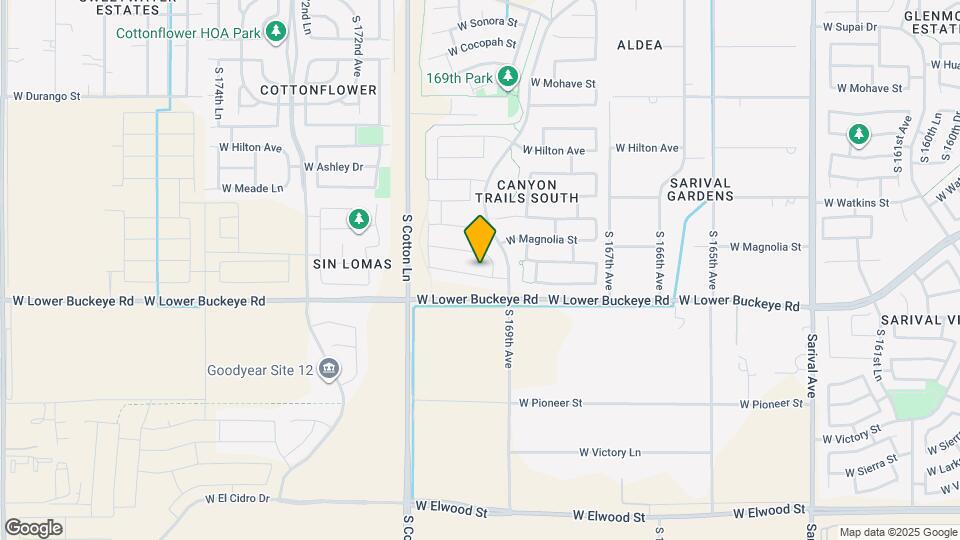 16958 W Rio Vista Ln Mapa y Detalles de la Ubicación