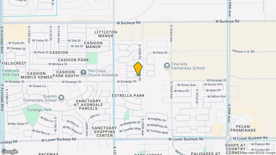 8618 W Chickasaw St Map and Location Details
