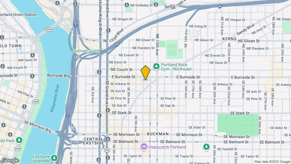 The Lower Burnside Lofts Mapa y Detalles de la Ubicación