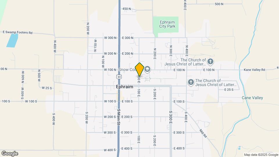 45 E 100 N Map and Location Details