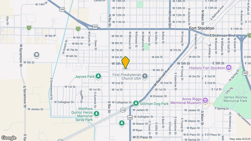 1205 W 4th St Map and Location Details