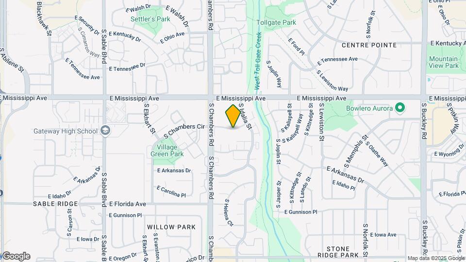 15402 E Arizona Ave Map and Location Details