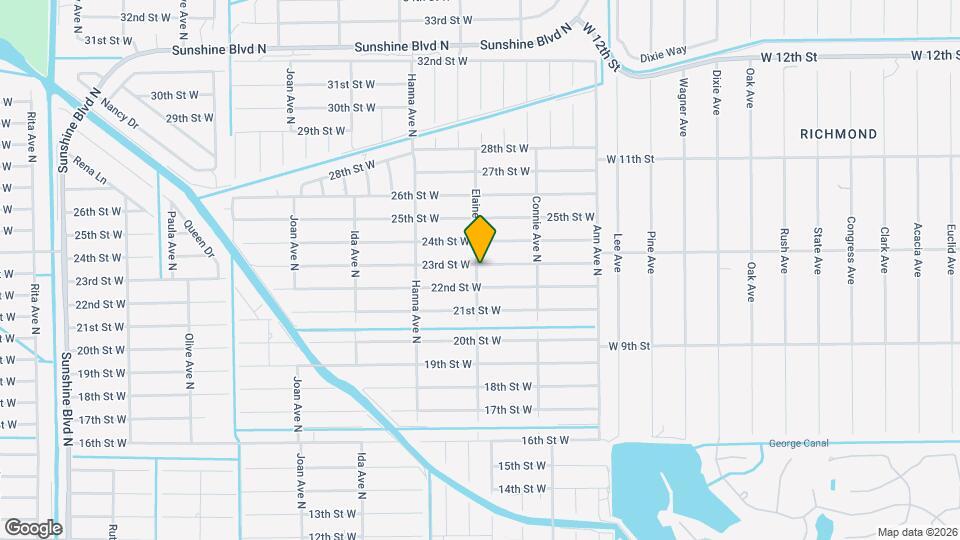 2619 23rd St W Map and Location Details