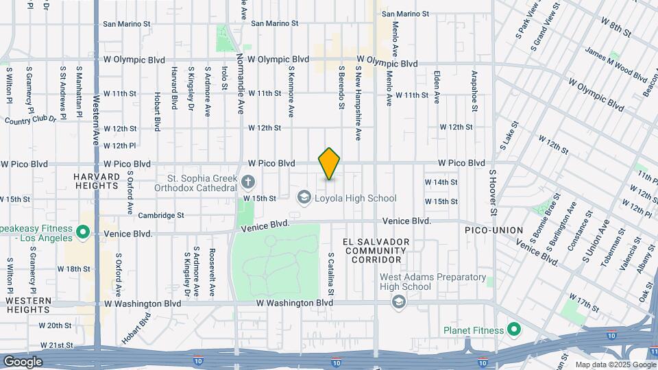1400-1406 S Catalina St Map and Location Details