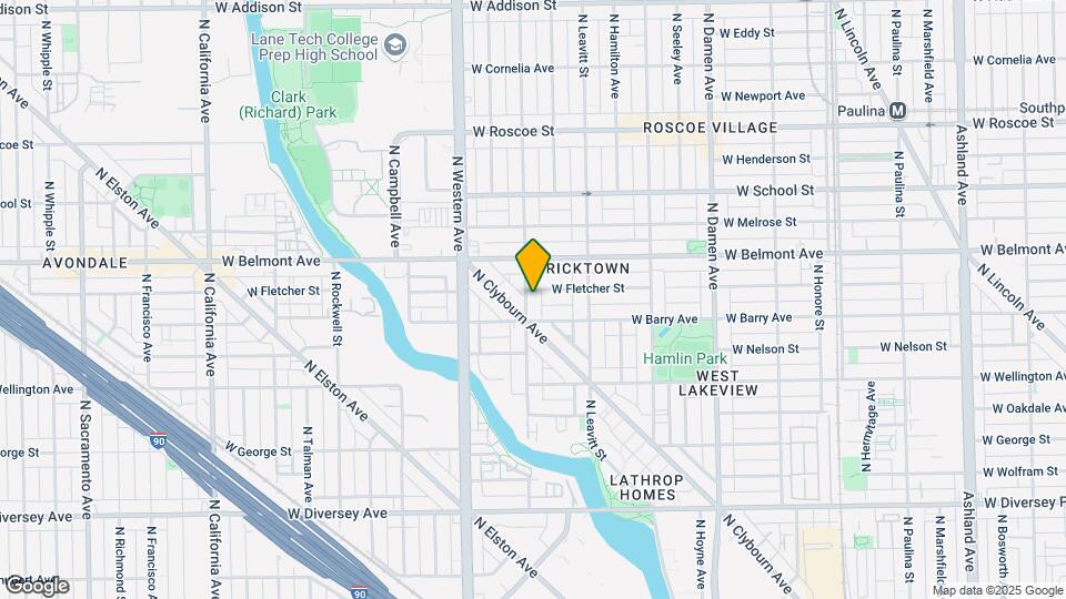 3119 N Oakley Ave-Unit -1 Map and Location Details