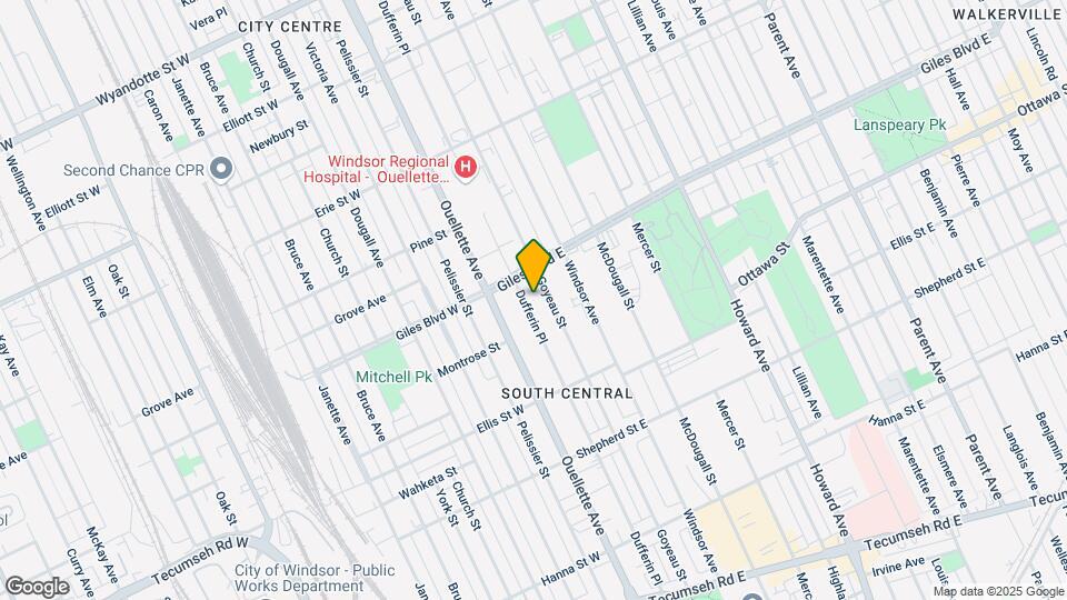 1246 Dufferin Pl Map and Location Details