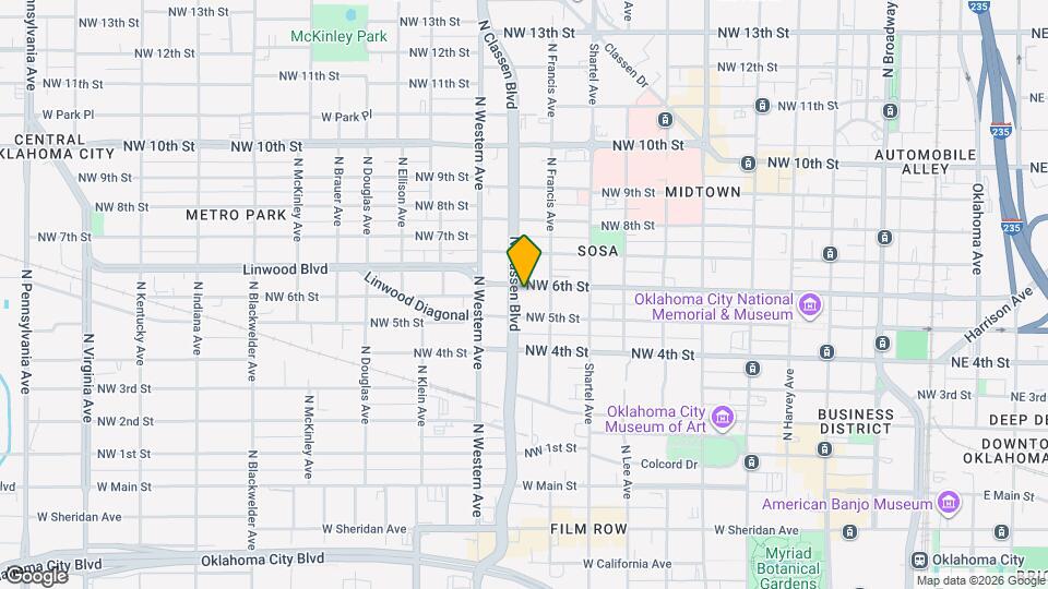 916 NW 6th St Map and Location Details