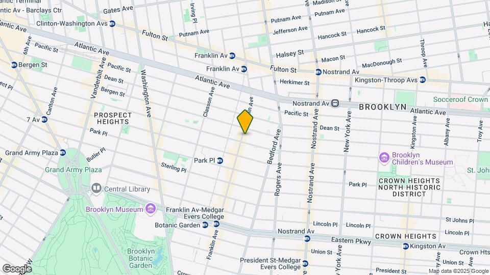 655 Franklin Ave Mapa y Detalles de la Ubicación