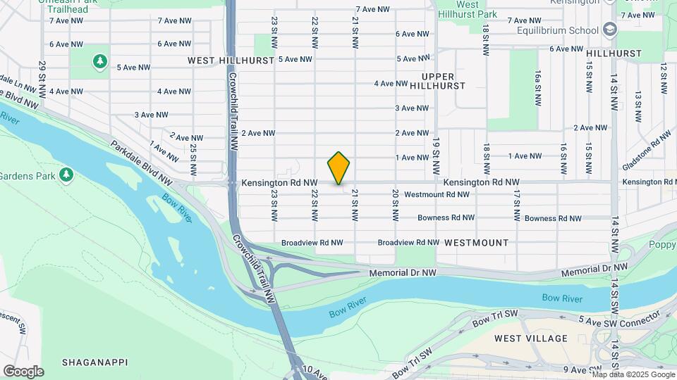 2218 Westmount Rd NW Map and Location Details