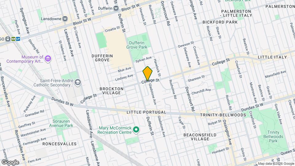 1069 College St Map and Location Details