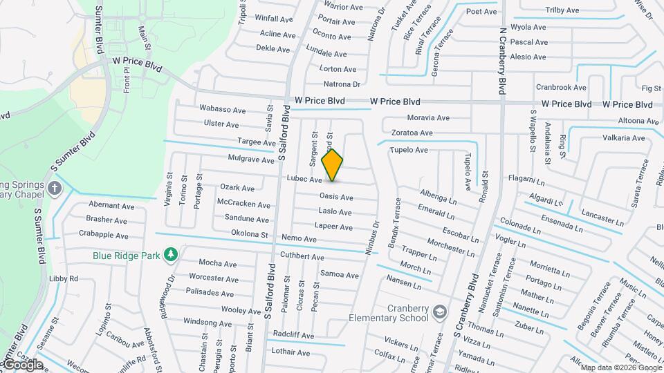 3671 Lubec Ave Map and Location Details