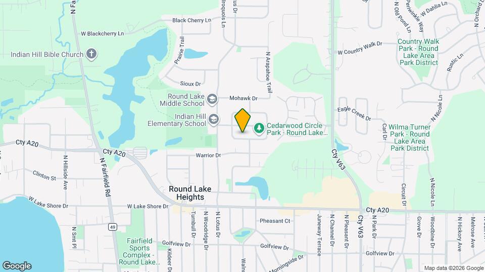 708 S Cedarwood Cir Map and Location Details