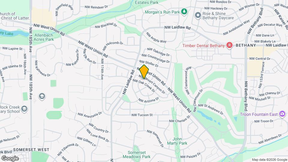 16873 NW Oak Creek Dr Map and Location Details