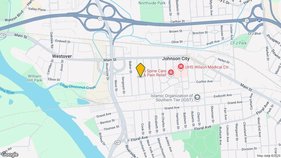 63 Crocker Ave Map and Location Details