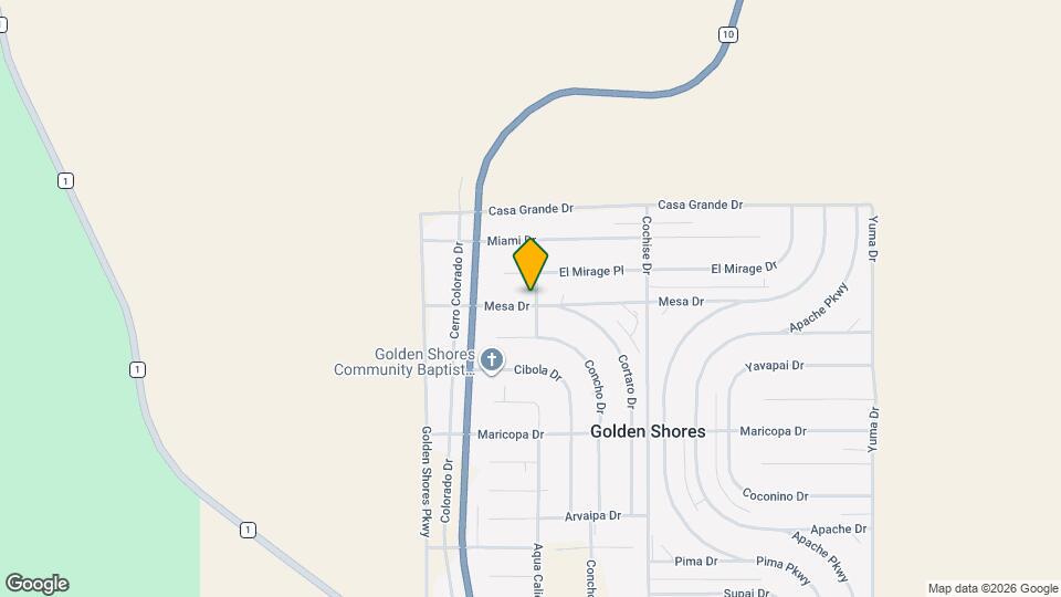 5119 Mesa Dr Map and Location Details