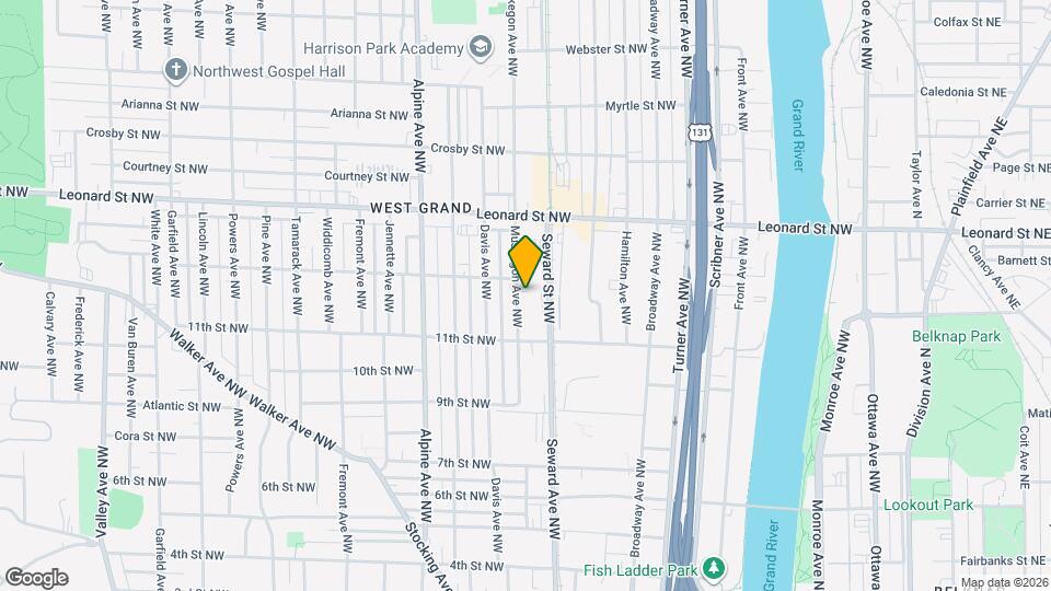 1044 Muskegon Ave NW Map and Location Details