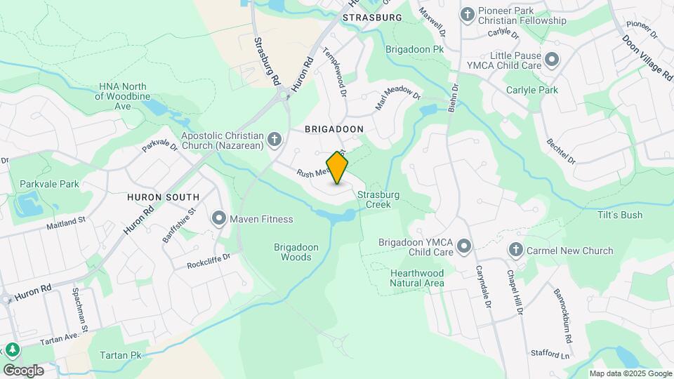 550 Rush Meadow Crescent Map and Location Details