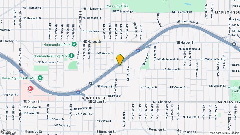 6346 NE Willow St Map and Location Details