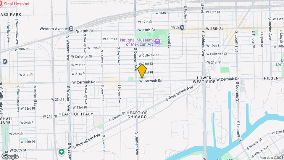 1938 W Cermak Rd Map and Location Details