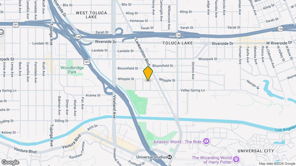 4261 Denny Ave Map and Location Details