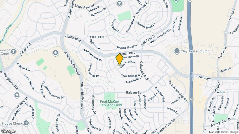 6961 Lost Springs Dr Map and Location Details