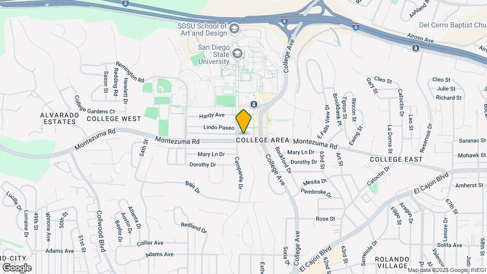 5816 Montezuma Rd Map and Location Details